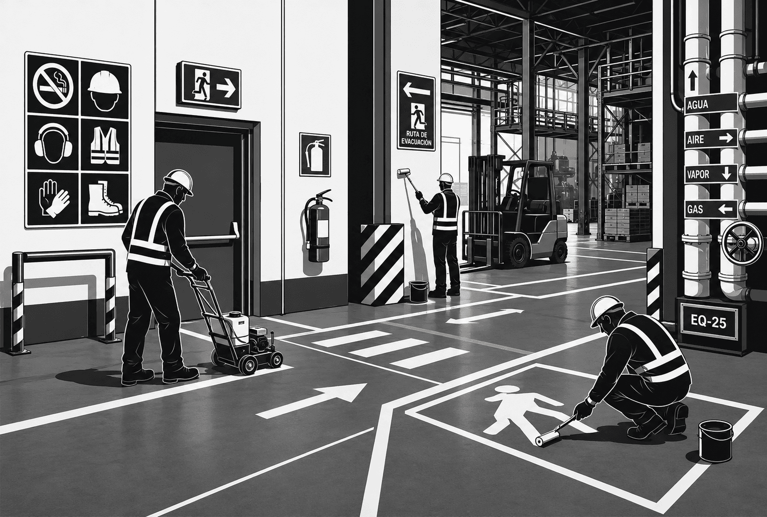 Servicio de Señalización y demarcación vial e industrial
